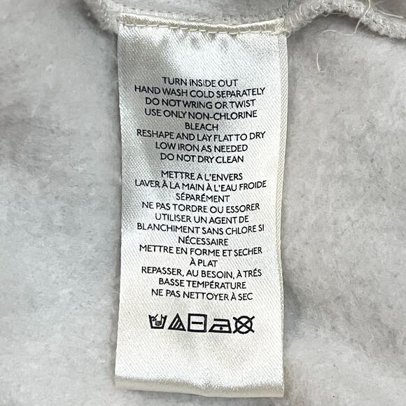 Anthropologie Maeve Embellished Collar Pullover Sweatshirt Light Sand S - Picture 9 of 10